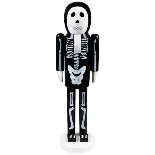 Wooden Skeleton Halloween Nutcracker